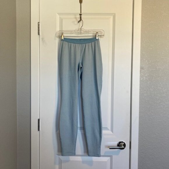 PATAGONIA Light Blue Capilene Performance Base Layer Pants Tights Leggings XS - Picture 3 of 12